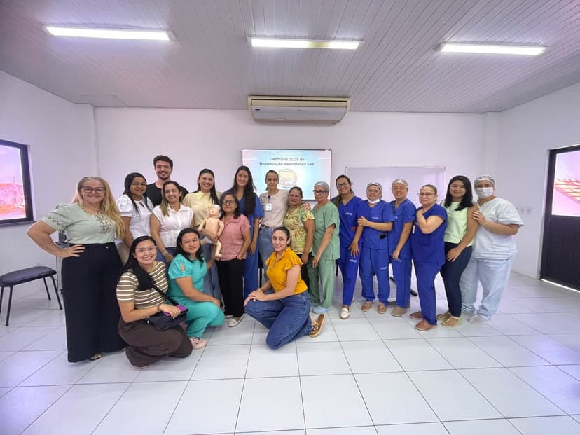 HMB realiza oficina de atendimento de urgência e emergência ao recém-nascido
